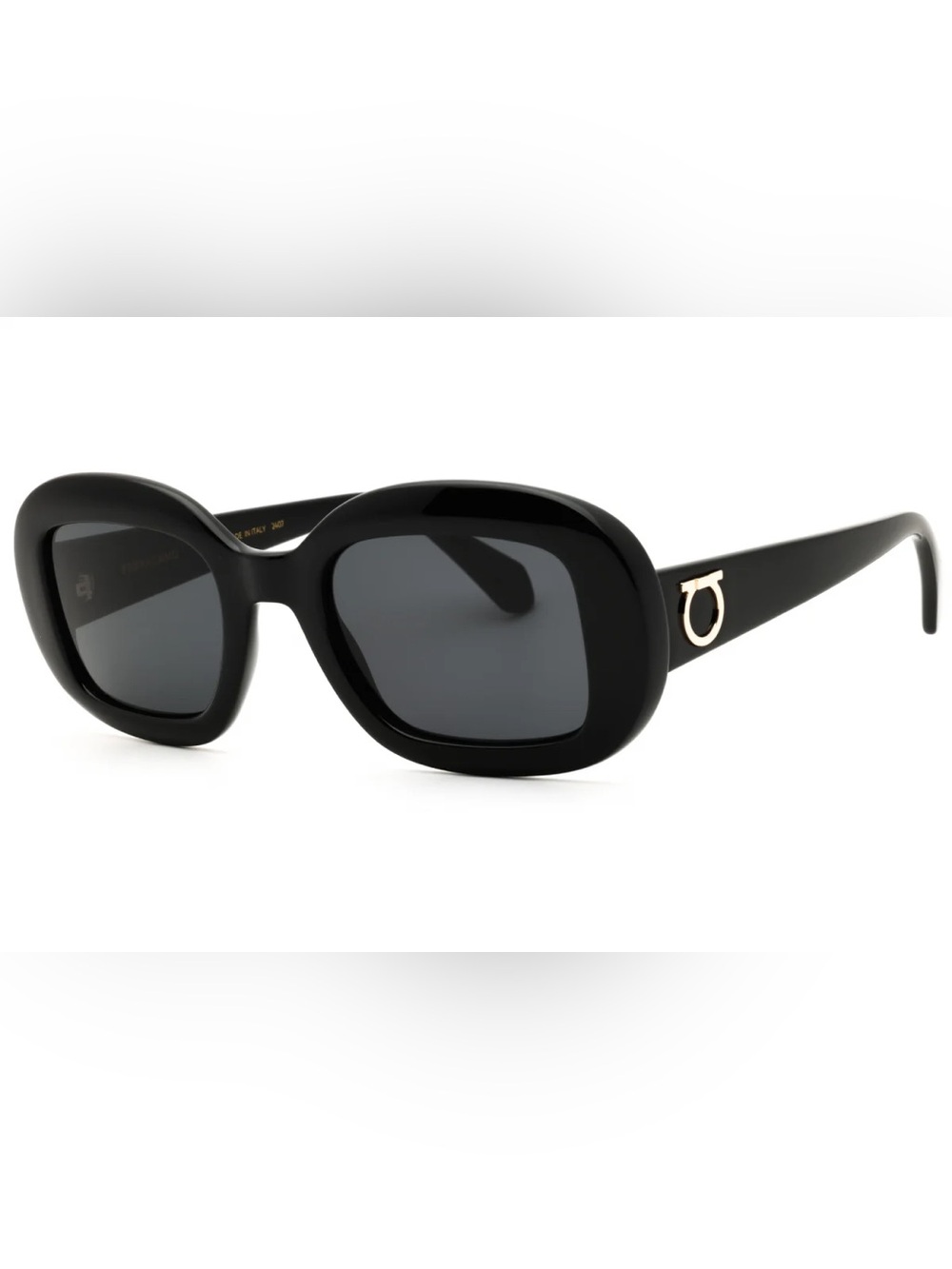 New Salvatore Ferragamo Sunglasses SF2038SE 001 Black / Dark Grey NWT